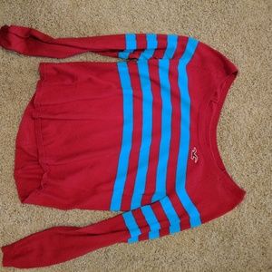Blue and red stripped sweater
